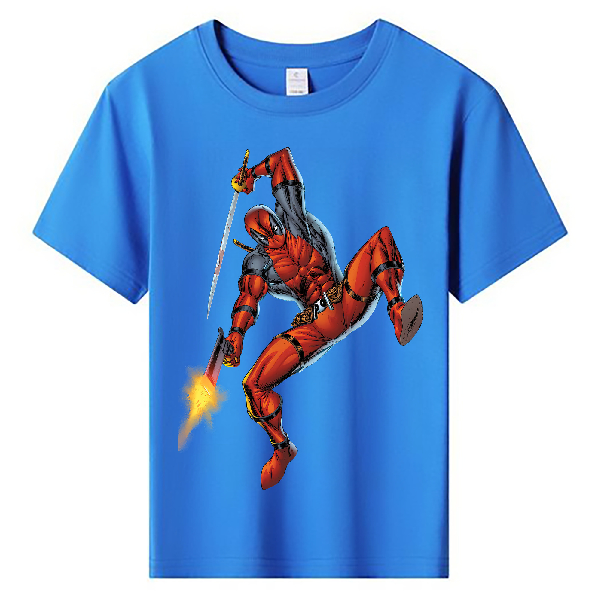 （画像用） Deadpool デッドプール 綿100％キッズTシャツ（フロントプリント）